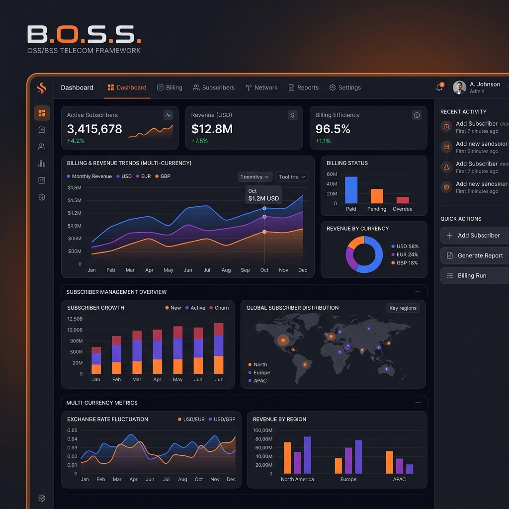 B.O.S.S. Dashboard Operations